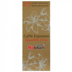 Café en Dosette ESE : Molinari Quality Oro - Boîte de 25 - Chacun Son Café