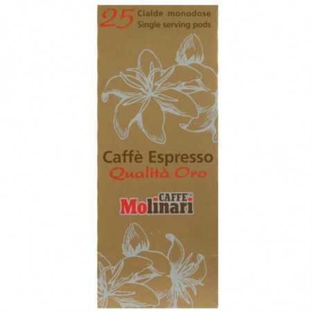 Café en Dosette ESE : Molinari Quality Oro - Boîte de 25 - Chacun Son Café