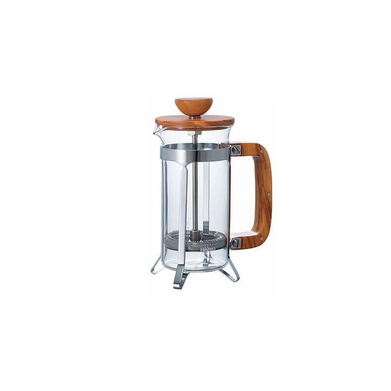 Cafetière piston bois d'olivier Hario 