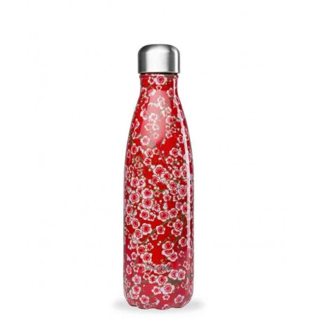 Bouteille Isotherme Inox Flowers Rouge 500 ml