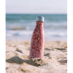 Bouteille Isotherme Inox Flowers Rouge 500 ml