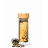 Théière en verre bambou double paroi 320 ml