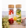 Théière en verre bambou double paroi 320 ml