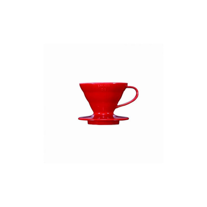 Dripper Hario V60 en céramique rouge 1/4 tasses Hario - 1