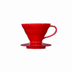 Dripper Hario V60 en céramique rouge 1/2 tasses Hario - 1