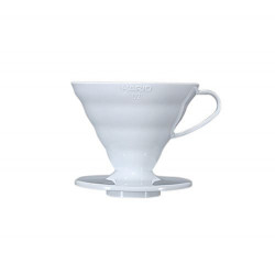 Dripper Hario V60 en céramique blanc 1/2 tasses