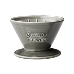 Dripper Kinto en porcelaine gris 4 tasses Kinto - 1