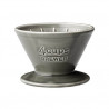 Dripper Kinto en porcelaine gris 4 tasses Kinto - 1