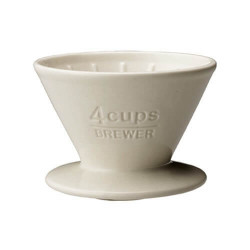 Dripper Kinto en porcelaine blanc 4 tasses Kinto - 1