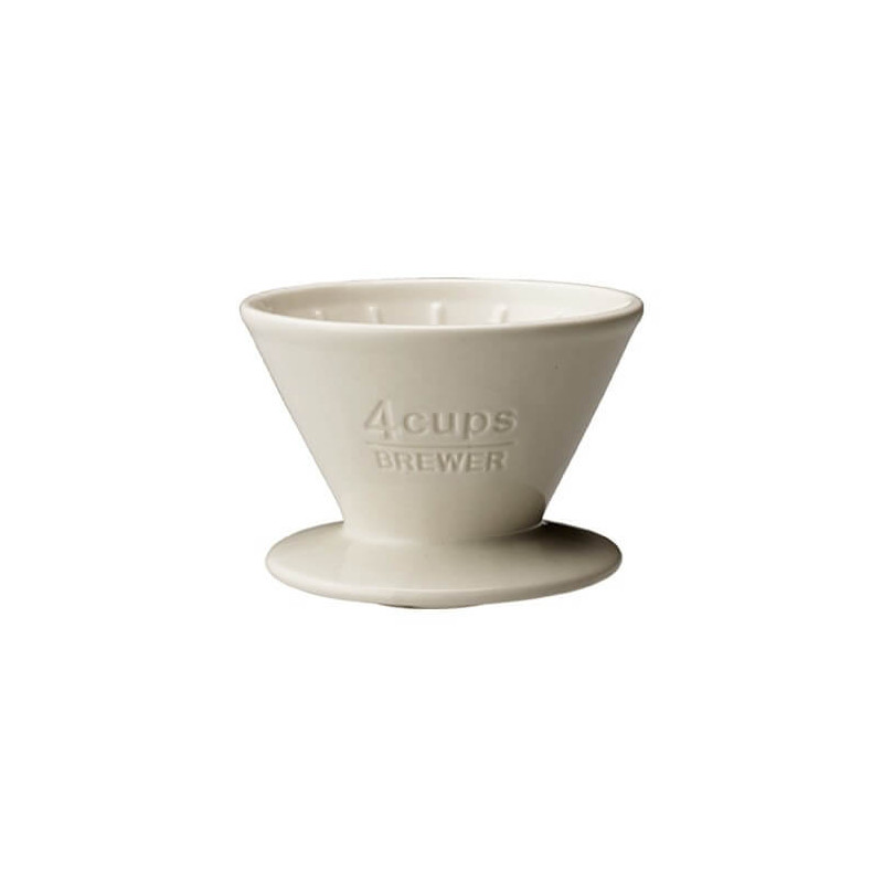 Dripper Kinto en porcelaine blanc 4 tasses Kinto - 1
