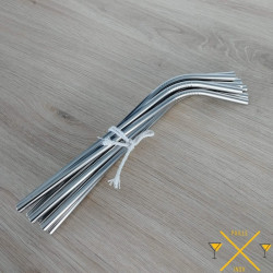 Pailles Inox Courbées réutilisables  - Sachet de 10 PailleInox - 2