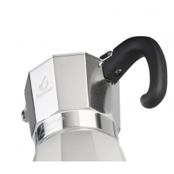 Cafetière Moka Prestige Aluminium induction 6 tasses Forever - 2