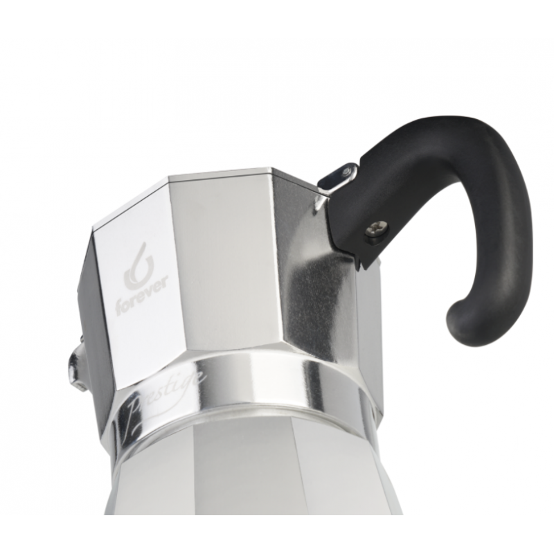 Cafetière Moka Prestige Aluminium induction 6 tasses Forever - 2
