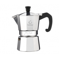 Cafetière Moka Prestige Aluminium induction 6 tasses Forever - 1