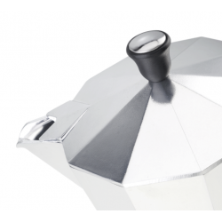Cafetière Moka Prestige Aluminium induction 6 tasses Forever - 3