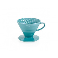 Dripper Hario V60 en céramique bleu turquoise 1/4 tasses Hario - 1