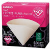 Paquet de 100 filtres blancs Hario pour Dripper 1/4 tasses