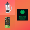 Coffret cadeau Easy Brew - French Press Basic - Bio - 2 tasses  - 1
