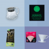Coffret cadeau Slow Coffee Beginner - V60 céramique + filtres + carafe - Moulu - 1/2 tasses  - 1