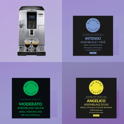 Coffret Cadeau Easy Expresso - Delonghi FEB 3535.SB - Grains  - 1