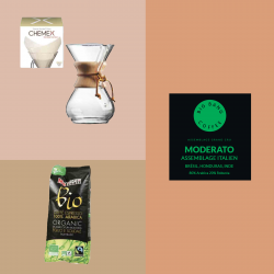 Kit découverte Vintage Coffee Lover - Chemex + filtres - Moulu - 6 tasses  - 1