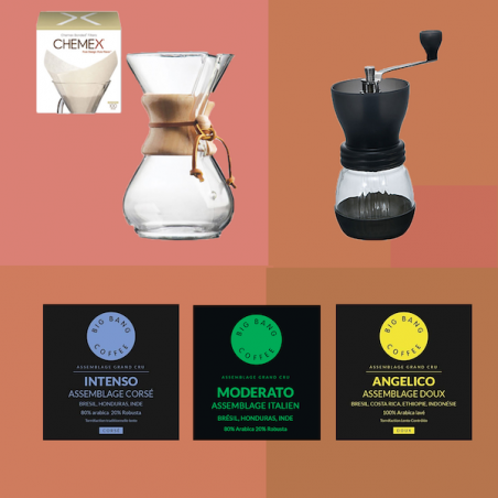 Kit découverte Vintage Coffee Lover - Chemex - Grains - 6 tasses  - 1