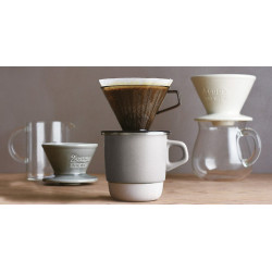 Dripper Kinto en porcelaine blanc 4 tasses Kinto - 2