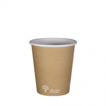 Gobelet Carton Kraft biodégradable 25cl sac de 50 Thouy - 1