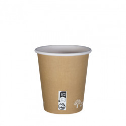 Gobelet Carton Kraft biodégradable 25cl sac de 50 Thouy - 2