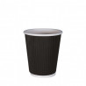 Gobelet carton double paroi noir 25 cL sac de 25 Thouy - 1