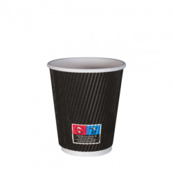 Gobelet carton double paroi noir 25 cL sac de 25 Thouy - 2