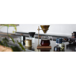 Kit Station Slow Coffee Bois et Or 4 tasses Kinto Kinto - 3