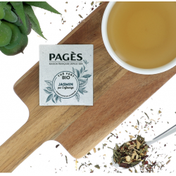 Thé vert BIO Jasmin Enfleuri 24 sachets Pagès - 1