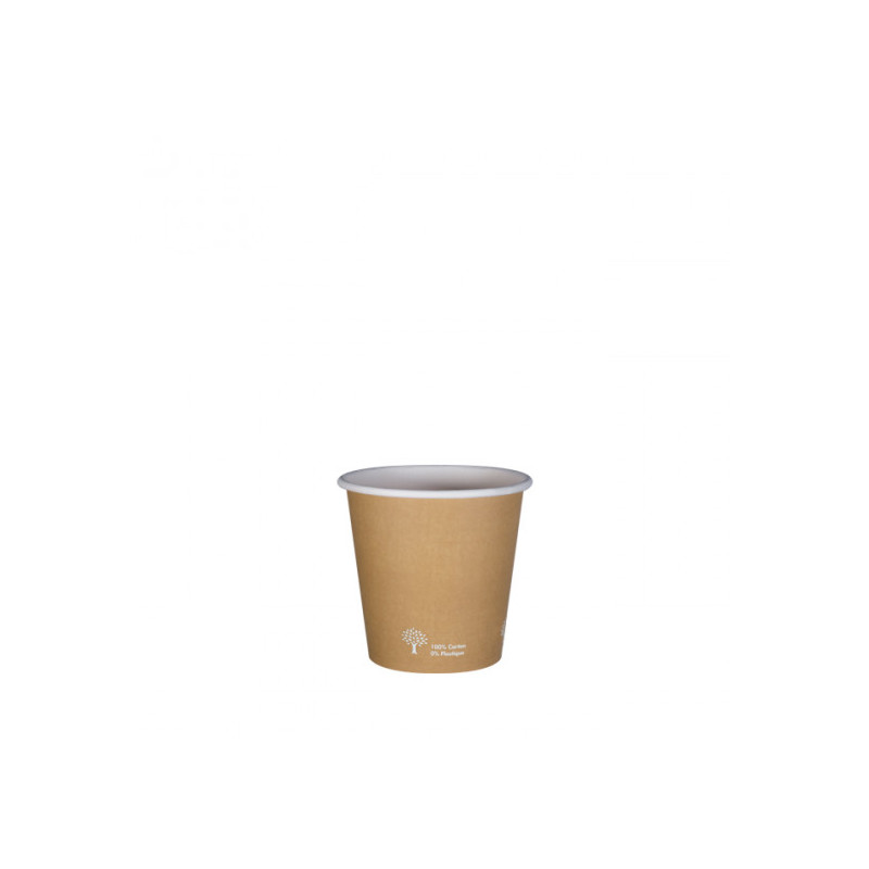 Gobelet Carton Kraft biodégradable 12cl sac de 50 Thouy - 1