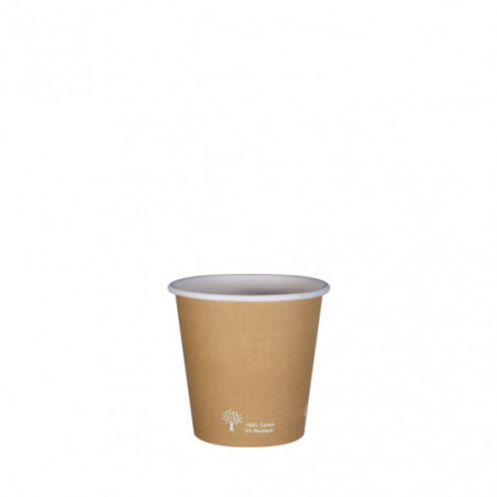 Gobelet Carton Kraft biodégradable 12cl sac de 50 Thouy - 1
