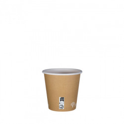 Gobelet Carton Kraft biodégradable 12cl sac de 50 Thouy - 2