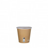 Gobelet Carton Kraft biodégradable 12cl sac de 50 Thouy - 2