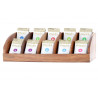 Présentoir en bois vide - 10 compartiments sachet Pagès - 1