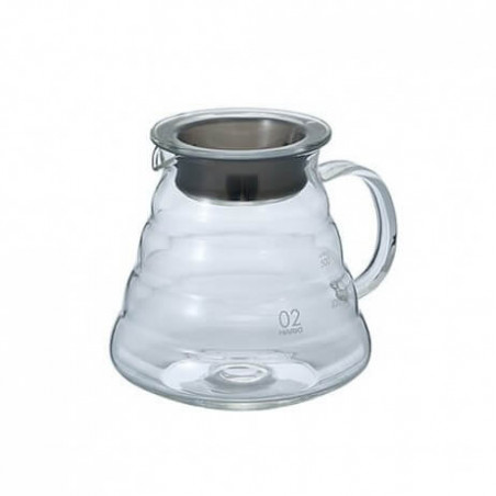 Carafe support en verre pour Dripper V60 Hario 2/5 tasses Hario - 1