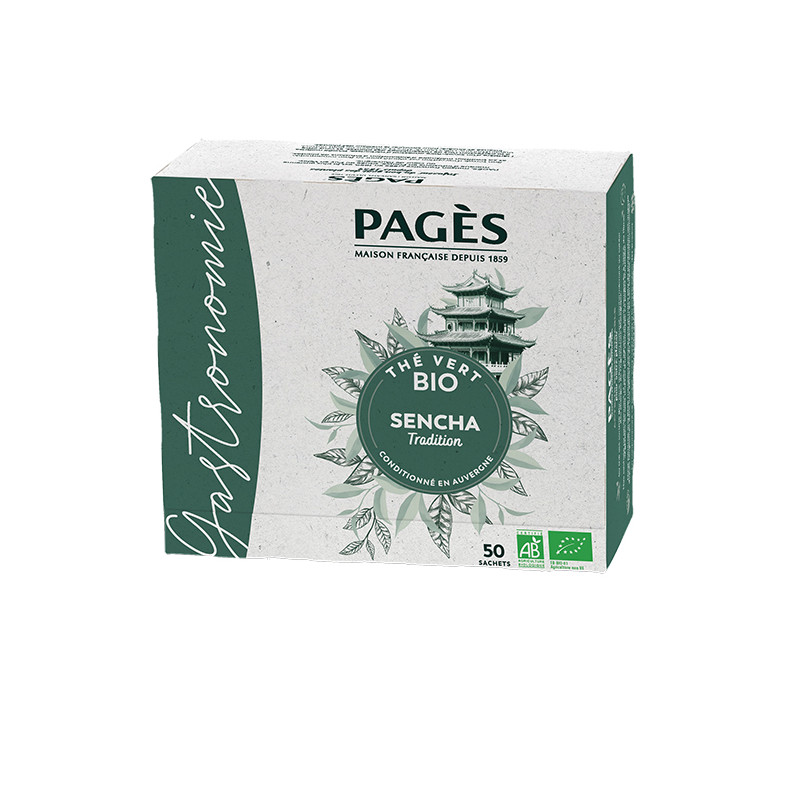 Thé vert BIO Sencha 50 sachets Pagès - 2