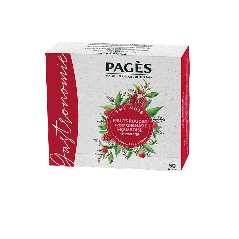Thé noir Fruits rouges - conventionnel Pagès 50 sachets Pagès - 1