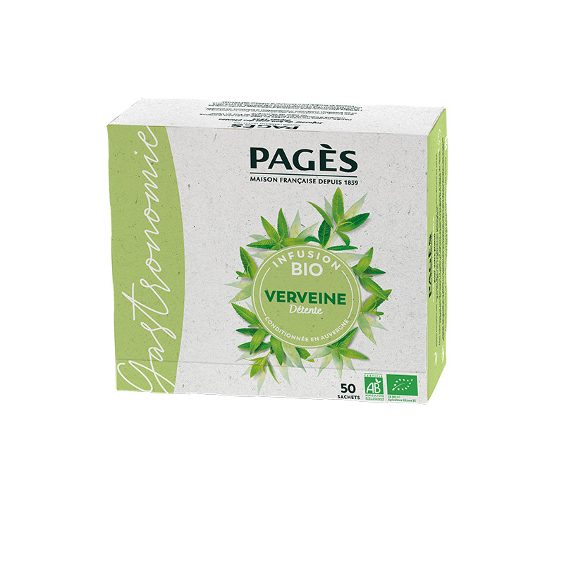 Infusion BIO Verveine Pagès 50 sachets Pagès - 1