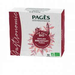 Thé noir BIO English Breakfast 50 sachets Pagès - 1