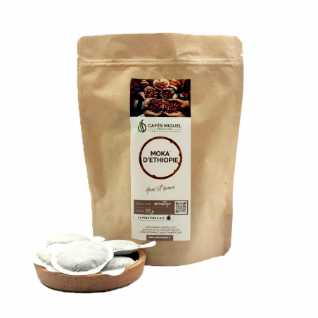 Café en Dosette ESE Moka d'Ethiopie - Sachet de 25  - 1