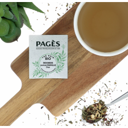 Thé noir Rooibos BIO saveur vanille 24 sachets Pagès - 2