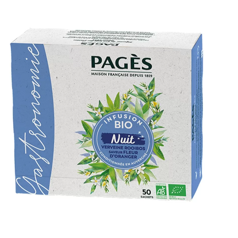 Infusion BIO Nuit Pagès 50 sachets Pagès - 1