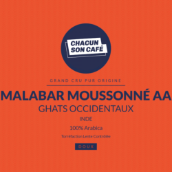 Café en Grains Inde Malabar Moussonné - 500g Chacun Son Café - 1