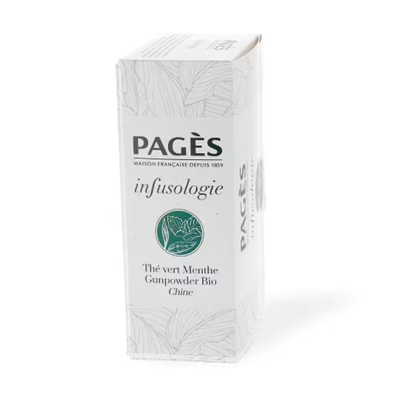 Thé Vert Menthe Gunpowder bio 24 sachets